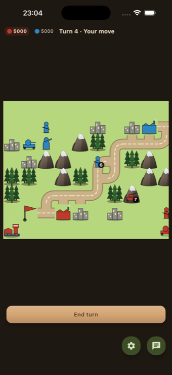 Skirmish turn-based tactics map in NextSeat